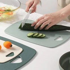 Kitchen Plastic Cutting Board Set Of 3, Professional Multi Color Chopping Boards Sets,Dishwasher Safe Cutting Boards For Fruit Meat Kitchen, Green -KitchenAid Shop 413cA04GIxL