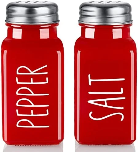 Salt And Pepper Shakers Set, Cute Glass Spice Shaker With Stainless Steel Lid, Black And White Kitchen Table Decor And Accessories For Counter, For Kitchen Wedding Gifts, 2.7oz Each 11 Salt And Pepper Shakers Set, Cute Glass Spice Shaker With Stainless Steel Lid, Black And White Kitchen Table Decor And Accessories For Counter, For Kitchen Wedding Gifts, 2.7oz Each - Image 9