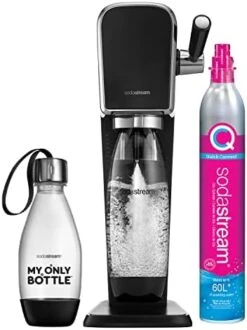 SodaStream Art Sparkling Water Maker Bundle (Black), With CO2, DWS Bottles, And Bubly Drops Flavors -KitchenAid Shop 413ekeT bTL. AC