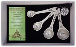 Mazing Woman Measuring Spoon Set, Decorative Gifts And Kitchen Accessories, Set Of 4, Engraved Pewter And Silver Enamel, By Abbey & CA Gift -KitchenAid Shop 413fLlXVmRL. AC