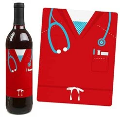 Big Dot Of Happiness Nurse Graduation - Medical Nursing Graduation Party Decorations For Women And Men - Wine Bottle Label Stickers - Set Of 4 -KitchenAid Shop 413mV0Bi1zL