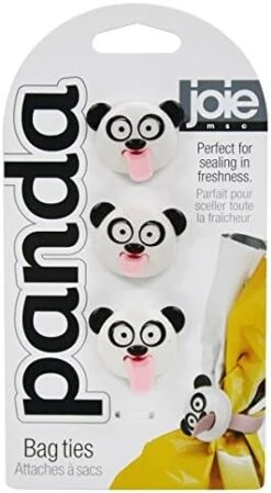 MSC International Joie Panda, Silicone, Set Of 3, Includes 6 Bag Ties, Set Of 2, White -KitchenAid Shop 413qYgJAFxL. AC