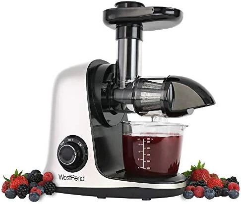 Juicer Cold Press Masticating Extractor Machine Features Quiet Motor Anti-Clog Reverse Function Nutrient Preserving For Juicing Fruits Vegetables And All Greens, 150-Watts, White 9 Juicer Cold Press Masticating Extractor Machine Features Quiet Motor Anti-Clog Reverse Function Nutrient Preserving For Juicing Fruits Vegetables And All Greens, 150-Watts, White - Image 7