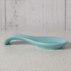 Curved Stoneware Spoon Rest Eggshell Blue, 3.5x7.75 In -KitchenAid Shop 413zkfCVcGL
