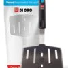 DI ORO Designer Series Wide Slotted Turner Spatula - Features 600F Heat-Resistant No-Melt Rubber Spatula Handle And Blade - Silicone Kitchen Spatula For Cooking Or Baking - Dishwasher Safe