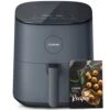 Air Fryer Pro LE 5-Qt, For Quick And Easy Meals, UP To 450℉, Quiet Operation, 85% Oil Less, 130+ Exclusive Recipes, 9 Customizable Functions In 1, Compact, Dishwasher Safe, Gray