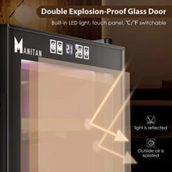 Electric Cooler 300 Count 54-73°F Temp Adjustment 2 Spanish Cedar Wood Shelves And 1 Drawers Keep Ideal Temperature And Humidity -KitchenAid Shop 414DqJ7rWsL