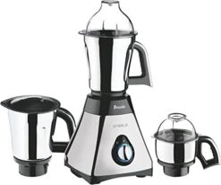 Steele 3-Jar Mixer Grinder, 550-Watt, Silver