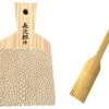 Tikusan Chojiro (Large) Japanese Grater With Bamboo Scraper For Fresh Wasabi & Ginger From Japan