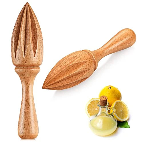 2 Pcs Wooden Citrus Reamer Lemon Hand Juicer Beech Wood Handheld Citrus Juicer Easy To Hold Kitchen Juicing Tool Manual Orange Lime Lemon Juice Reamer Extractor For Daily Home Bar Cafe Restaurant Use 3 2 Pcs Wooden Citrus Reamer Lemon Hand Juicer Beech Wood Handheld Citrus Juicer Easy To Hold Kitchen Juicing Tool Manual Orange Lime Lemon Juice Reamer Extractor For Daily Home Bar Cafe Restaurant Use