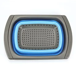 Over The Sink Collapsible Colander Kitchen Strainer Basket-Wash Vegetables And Fruits, Drain Cooked Pasta And Dry Dishes,6-Quart Capacity -Blue 13 Over The Sink Collapsible Colander Kitchen Strainer Basket-Wash Vegetables And Fruits, Drain Cooked Pasta And Dry Dishes,6-Quart Capacity -Blue -KitchenAid Shop 414YkBxPxbL