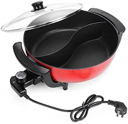 LOERSS One Pot Mandarin Duck Pot Electric Hot Pot Korean Multi-Function Electric Hot Pot Non-Stick Pan Electric Mandarin Duck Pot 9 LOERSS One Pot Mandarin Duck Pot Electric Hot Pot Korean Multi-Function Electric Hot Pot Non-Stick Pan Electric Mandarin Duck Pot - Image 7