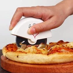 "A Slice Of Love" Stainless Steel Pizza Cutter Wheel In Miniature Pizza Box, Wedding Favor, Bridal Shower Favor, Stocking Stuffers, Guest Prizes -KitchenAid Shop 414ZyV6U9bL
