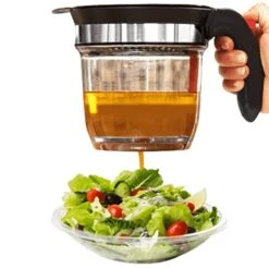 Fat Separator With Bottom Release, 4-Cup Gravy Separator & Fat Separator Cup, Grease Separator For Cooking Gravy, Soups, Stew, Oil Separator, Fat Separator For Gravy, Kitchen Fat Separator