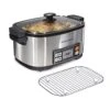 Hamilton Beach 9-in-1 Digital Programmable Slow Cooker With 6 Quart Nonstick Crock, Sear, Saute, Steam, Rice Functions, Stainless Steel (33065) -KitchenAid Shop 414mUttGmSL