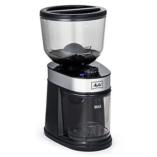 Melitta Molino Flat Burr Coffee Grinder | Whole Bean Grinder | Easy Clean & Assembly | Safety Lock Feature | Capacity: 8 Oz (225 G)/14 Cups 3 Melitta Molino Flat Burr Coffee Grinder | Whole Bean Grinder | Easy Clean & Assembly | Safety Lock Feature | Capacity: 8 Oz (225 G)/14 Cups