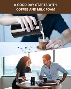 Electric Milk Frother And Steamer - Milk Frother And Steamer, Milk Frother With Hot And Cold Foam Function(4.05 Oz / 8.46oz), Black Automatic Milk Frother,120V -KitchenAid Shop 414q0xXthHL