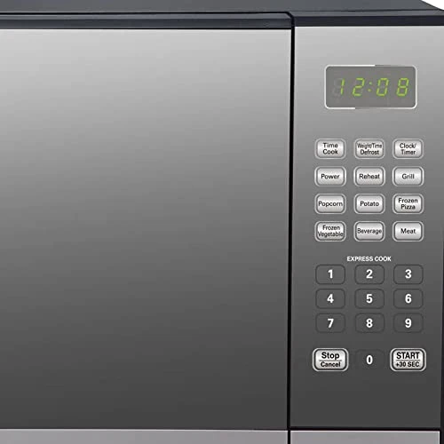 1.3 Cu.Ft Microwaves,1000W Countertop Microwave Oven W/10 Power Levels And Three Memory Settings Stainless Steel With Mirror Finish Microwave Oven With Grill 4 1.3 Cu.Ft Microwaves,1000W Countertop Microwave Oven W/10 Power Levels And Three Memory Settings Stainless Steel With Mirror Finish Microwave Oven With Grill - Image 2