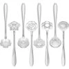 8 Pieces Flower Spoon Coffee Teaspoon Set Stainless Steel Tableware Creative Sugar Spoon Tea Spoon Stir Bar Spoon Stirring Spoon, 8 Different Patterns (Silver) -KitchenAid Shop 414r0RCgHiL