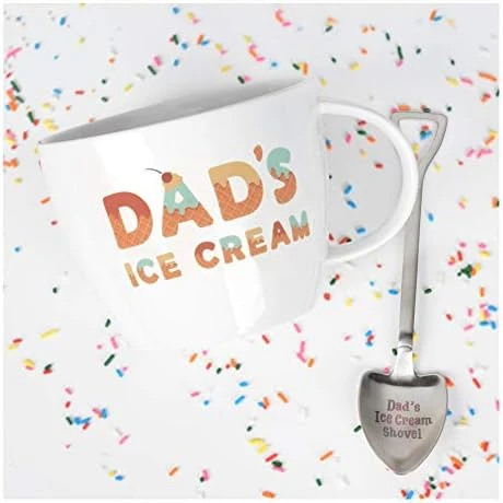 On Caffeine Gifts For Papa – Papa’s Ice Cream Bowl And Engraved Spoon Papa’s Ice Cream Shovel – Ideal Father’s Day Gift, Christmas Gift Or Birthday Gift (Papa) 6 On Caffeine Gifts For Papa – Papa’s Ice Cream Bowl And Engraved Spoon Papa’s Ice Cream Shovel – Ideal Father’s Day Gift, Christmas Gift Or Birthday Gift (Papa) - Image 4