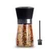 Io5 Manual Salt Or Pepper Grinder For Your Kitchen Table,Refillable Glass Body With 6OZ Capacity(Black) 2.56*2.56*5.31
