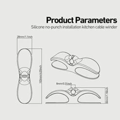 Cord Organizer For Appliances, 6 Packs Cord Wrappers For Kitchen Appliances, Appliance Cord Organizer Stick On Cooker Accessories For Mixer, Air Fryer, Coffee Maker, Toaster -KitchenAid Shop 414tLQVF1RL