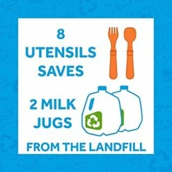 E-PLAY Made In USA 8pk Toddler Feeding Utensils Spoon And Fork Set | Made From BPA Free Eco Friendly Recycled Milk Jugs - Virtually Indestructible | Dishwasher Safe | Aqua Asst | Without Case -KitchenAid Shop 414vMqNmR3L