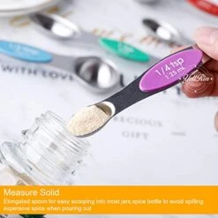 Magnetic Measuring Spoons Set Of 8 Stainless Steel Dual Sided Stackable Measuring Spoons Nesting Teaspoons Tablespoons For Measuring Dry And Liquid Ingredients -KitchenAid Shop 414zZCawbIL