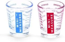 Mini Measure Heavy Glass, 20-Incremental Measurements Multi-Purpose Liquid And Dry Measuring Shot Glass, Black 22 Mini Measure Heavy Glass, 20-Incremental Measurements Multi-Purpose Liquid And Dry Measuring Shot Glass, Black -KitchenAid Shop 41509M39jkL. AC