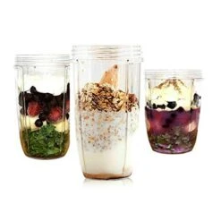 Blender Replacement Parts For Nutribullet Blender, 32OZ Cup With Flip Top To Go Lid And Screw-Off Lip Ring & Premium Extractor Blade Compatible With Nutribullet 600W 900W Blenders (5 PCS) -KitchenAid Shop 4152xNUlMYL