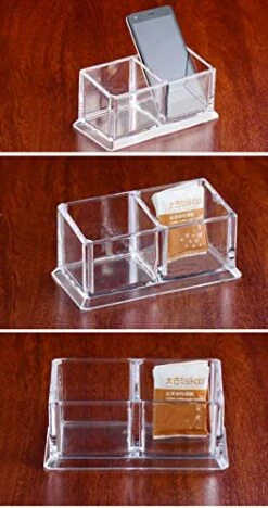 Acrylic Tea Bags Holder Coffee Sugar Bag Case Guest Room Storage Boxes - Holder For Tea Bags, Small Packets, Sweeteners,Sugar Packet, Coffee, Condiment (L16.6*W8.2*H7.5cm) 12 Acrylic Tea Bags Holder Coffee Sugar Bag Case Guest Room Storage Boxes - Holder For Tea Bags, Small Packets, Sweeteners,Sugar Packet, Coffee, Condiment (L16.6*W8.2*H7.5cm) -KitchenAid Shop 4155qi3K9cL