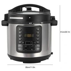 Pressure Cooker Air Fryer Combo 6L 2-in-1 Multifunctional Appointment Timing Kitchen Utensils High 60kpa Low 35kpa 125-400 5-60 Minutes -KitchenAid Shop 415E1Pp2T4L 1