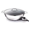 Electrics Stainless Steel And Nonstick Surface Skillet 7 Quart 1800 Watts Temp Control, Cookware, Pots And Pans, Oven, Broil, Dishwasher Safe -KitchenAid Shop 415MTbHb16L