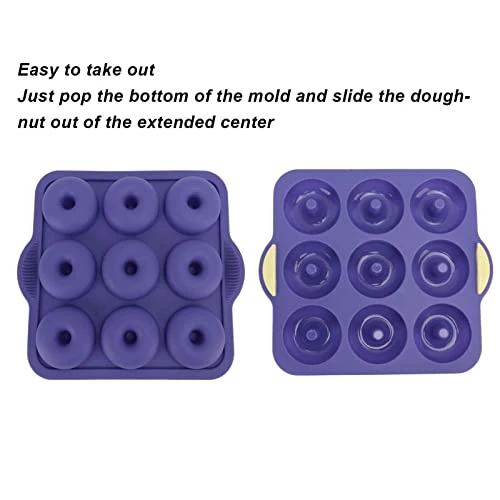 Donut Baking Pan, Multipurpose Donut Mold Dishwasher Safe Even Heating BPA Free For Dessert Shop For Muffins For Restaurant For Biscuit For Donut (Royalblue) 8 Donut Baking Pan, Multipurpose Donut Mold Dishwasher Safe Even Heating BPA Free For Dessert Shop For Muffins For Restaurant For Biscuit For Donut (Royalblue) - Image 6