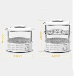 Household Electric Steamer Multi-Functional Double-Layer Steam Boiler Breakfast Machine Large Capacity Electric Steamer (Size : S) -KitchenAid Shop 415QtMQ4rzL