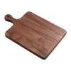 Muso Wood Walnut Cutting Board For Kitchen, Wooden Chopping Board With Handle To Hang, Square Bread Pizza Cheese Board, Charcuterie Board Used For Serving Platter 15.7x9.8 Inch -KitchenAid Shop 415RyXrMp4L