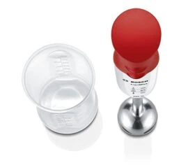 Bosch Blender 450W W/Glass Shank Steel White/Red -KitchenAid Shop 415T3Bv1ZPL