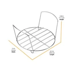 Instant Pot Stainless Steel Official Wire Roasting Rack, Compatible With 6-quart And 8-quart Cookers