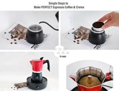 Stovetop Espresso Maker, 6 Espresso Cup Moka Pot Italian Coffee Maker, Manual Cuban Coffee Percolator Pot Greca Coffee Maker Camping Coffee Pot 12 Stovetop Espresso Maker, 6 Espresso Cup Moka Pot Italian Coffee Maker, Manual Cuban Coffee Percolator Pot Greca Coffee Maker Camping Coffee Pot -KitchenAid Shop 415iYXEHWuL