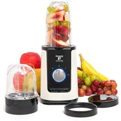 2 In 1 Personal Blender With Additional Blender Cups, Amazing Bullet Blenders For Making Smoothie, Mini Blender, White & Black Juice Blender & Smoothie Maker