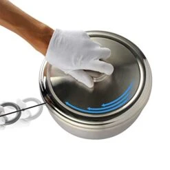 FORREC Salad Spinner Stainless Steel Excellent Dried Salad In A Ready-to-Serve Large Capacity Innovative Design With Water Grid Efficient And Easy To Dry With The Pull System-Silver||A -KitchenAid Shop 415zwG3O6CL