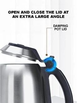 ATAAY Stainless Steel Kettle, Double Wall Cool Touch, Fast Boiling Heater, Keep Warm Function For Office -KitchenAid Shop 4160PBaN8fL