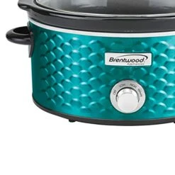 SC-140BL Slow Cooker Scallop Pattern, 4.5 Quart, Blue -KitchenAid Shop 4162BtIegpL