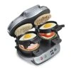 Hamilton Beach Dual Breakfast Sandwich Maker With Timer, Silver (25490A) 1 Hamilton Beach Dual Breakfast Sandwich Maker With Timer, Silver (25490A) -KitchenAid Shop 4163N3C2W4L