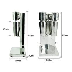 110V Commercial Milkshake Machine Double Head Drink Mixer 180W Stainless Steel 2 Speeds Button Switch Vertical Food Mixer For Milk Ice Cream And Ice Cube For Home Or General Physique Commercial -KitchenAid Shop 41684JS1KGL