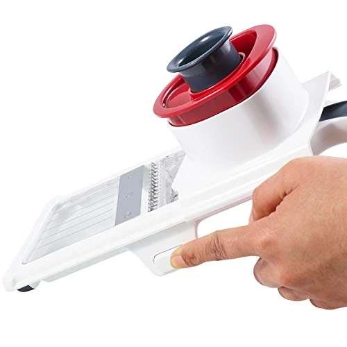 Zyliss Easy Control Handheld Slicer, White, Grey And Red 5 Zyliss Easy Control Handheld Slicer, White, Grey And Red - Image 3