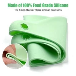 2 Pack Slow Cooker Liners - Reusable Crock Pot Liner Leakproof & Easy Clean Silicone Divider Fit 6-8 Quarts Slow Cooker Oval Or Round Pot -KitchenAid Shop 416Ja5BmisL