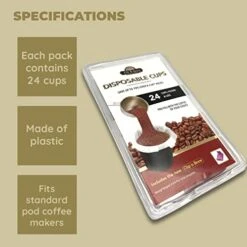 Individual Disposable Coffee Pods For Use With Keurig K-Cup Coffee Makers: 3 Packs / 72 Fillable Coffee Pods, Filters & Lids 13 Individual Disposable Coffee Pods For Use With Keurig K-Cup Coffee Makers: 3 Packs / 72 Fillable Coffee Pods, Filters & Lids -KitchenAid Shop 416Ns1tCfqL