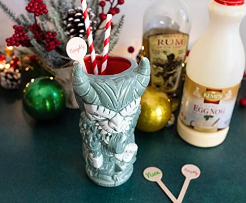 Krampus Ceramic Mug | Tumbler Cocktail Glasses, Tropical Drinkware For Home Barware Set | Holiday Horror Movie Gifts And Collectibles | Holds 18 Ounces 6 Krampus Ceramic Mug | Tumbler Cocktail Glasses, Tropical Drinkware For Home Barware Set | Holiday Horror Movie Gifts And Collectibles | Holds 18 Ounces - Image 4