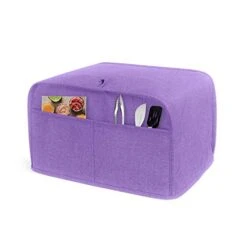Uxja 2 Slice Toaster Cover (11 X 7.5 X 8 Inches), Toaster Cover With 2 Pockets (Fits For Most Major 2 Slice Toasters), Purple